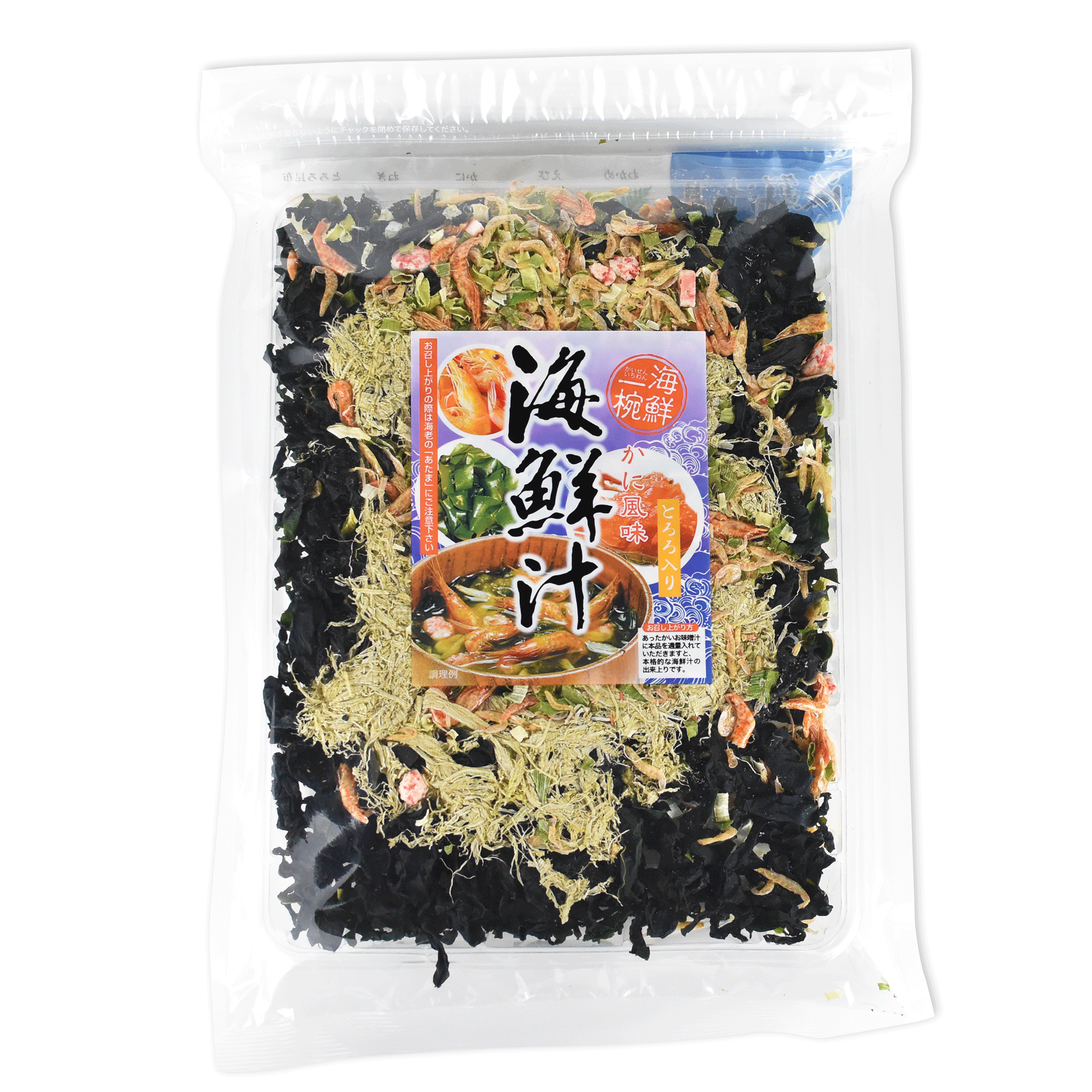 海の具材たっぷり。お味噌汁にどうぞ / 海鮮汁 75g – かずさや観光物産