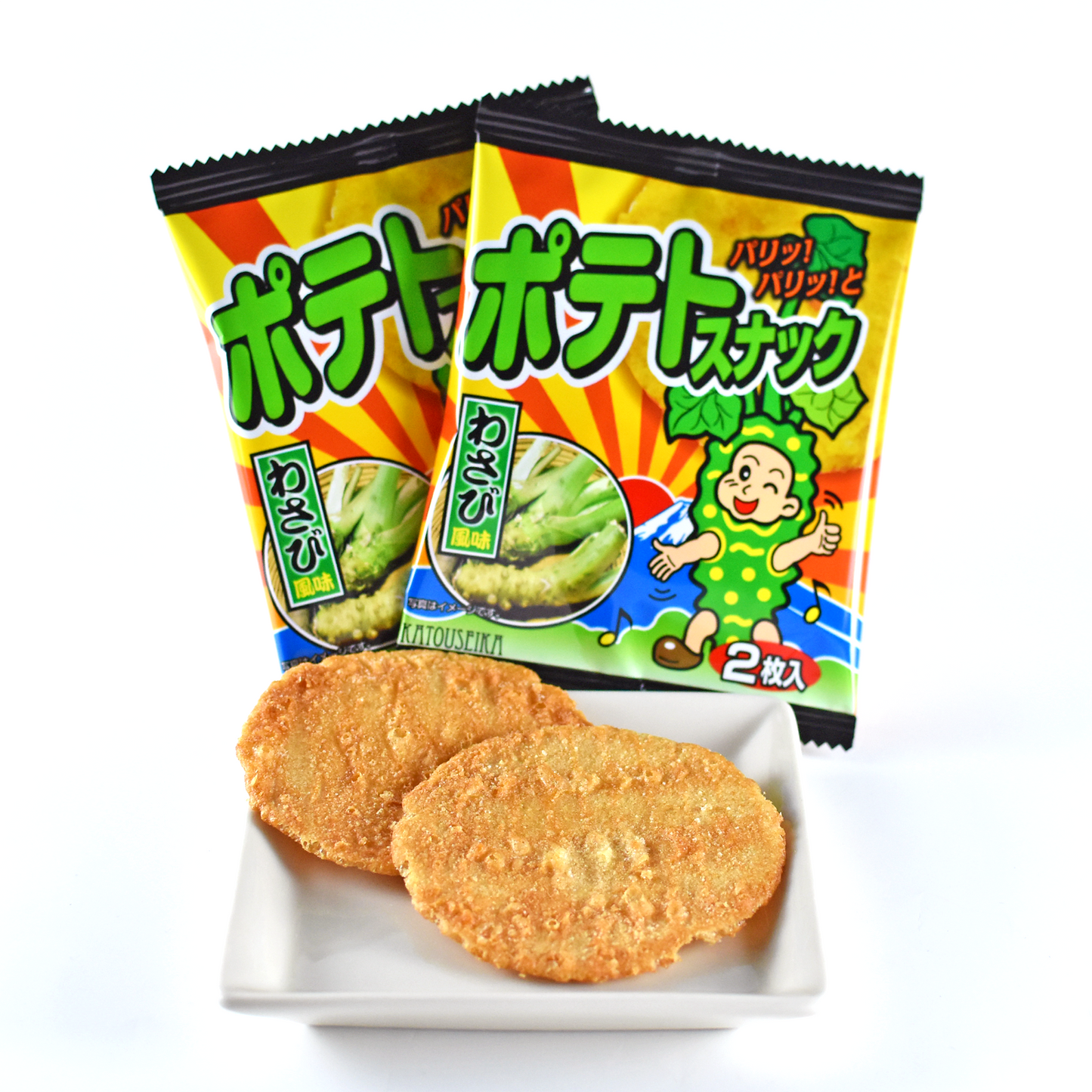 お得なBIG PACK/ポテトスナックわさび風味 32枚(2枚×16袋)